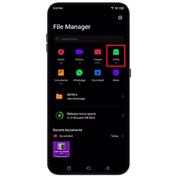 navigate to the folder