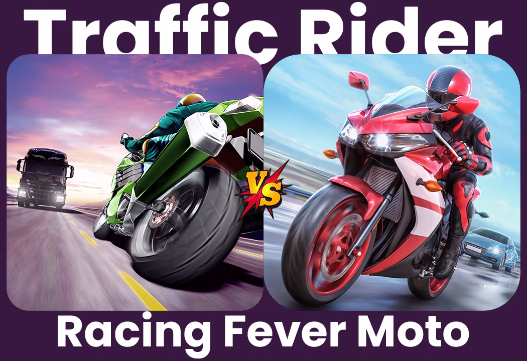 Traffic Rider vs Racing Fever Moto